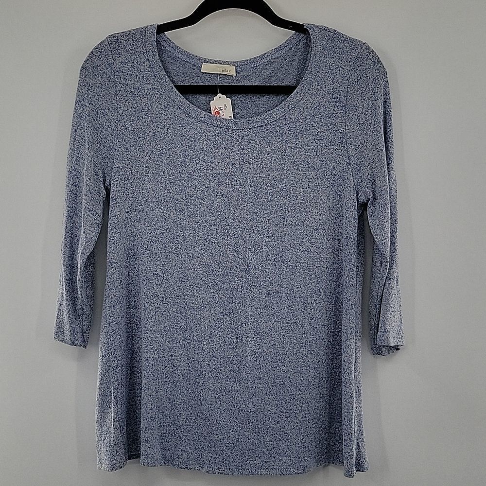 3 For$20 Jella C. Blue Shirt w/ button detsils on the back size S